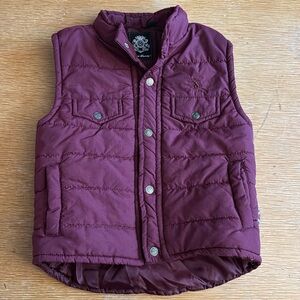 English Laundry Burgundy vest kids size 6